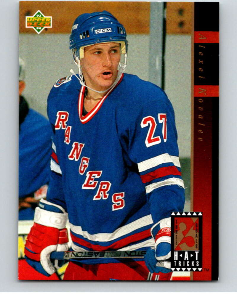 1993-94 Upper Deck Hat Tricks #HT7 Alexei Kovalev  V65623 Image 1