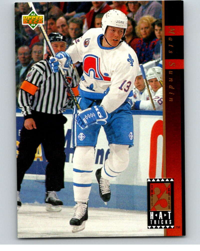 1993-94 Upper Deck Hat Tricks #HT20 Mats Sundin  V65627 Image 1