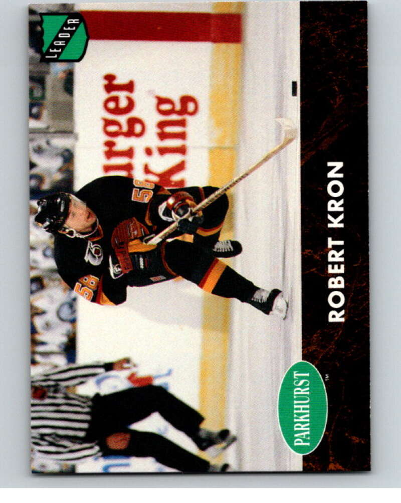 1991-92 Parkhurst PHC #PHC4 Robert Kron  Vancouver Canucks  V65640 Image 1