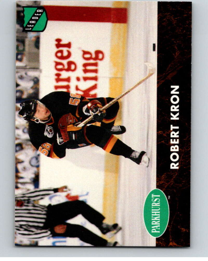 1991-92 Parkhurst PHC #PHC4 Robert Kron  Vancouver Canucks  V65642 Image 1
