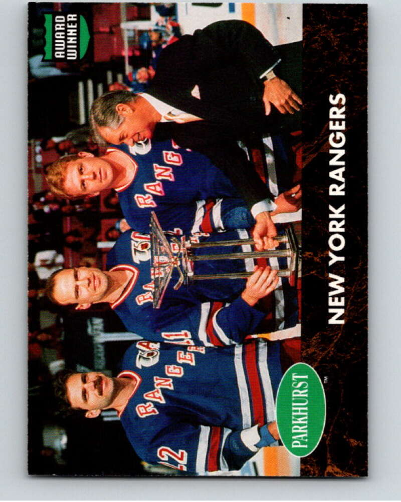 1991-92 Parkhurst PHC #PHC8 Brian Leetch/Mark Messier Rangers  V65647 Image 1
