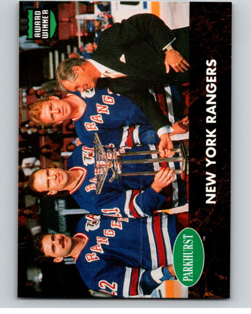 1991-92 Parkhurst PHC #PHC8 Brian Leetch/Mark Messier Rangers  V65648 Image 1