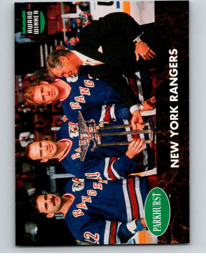 1991-92 Parkhurst PHC #PHC8 Brian Leetch/Mark Messier Rangers  V65651 Image 1