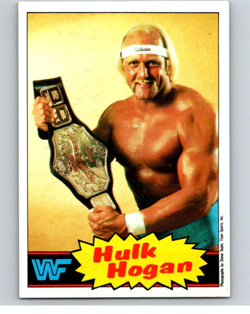 1985 Topps WWF #1 Hulk Hogan Rookie RC  V65657 Image 1