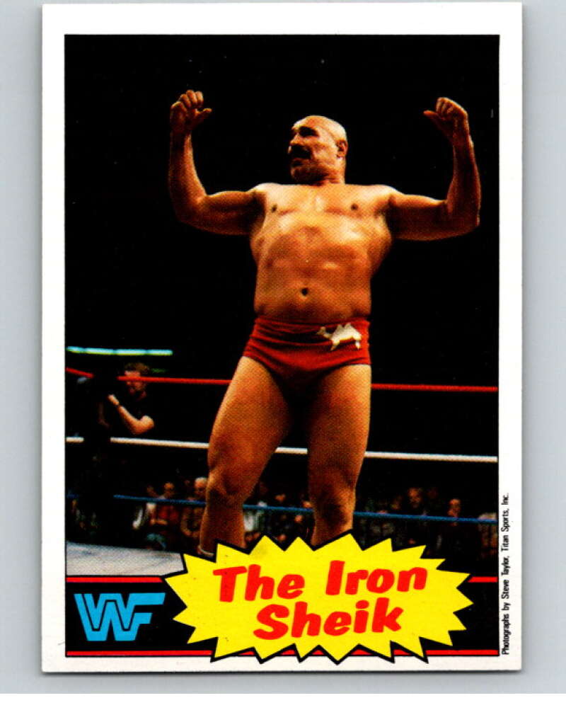 1985 Topps WWF #2 The Iron Sheik   V65658 Image 1