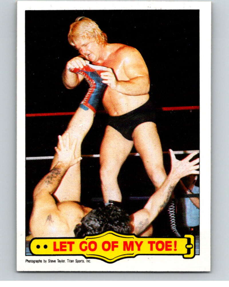 1985 Topps WWF #22 Let Go Of My Toe!   V65662 Image 1
