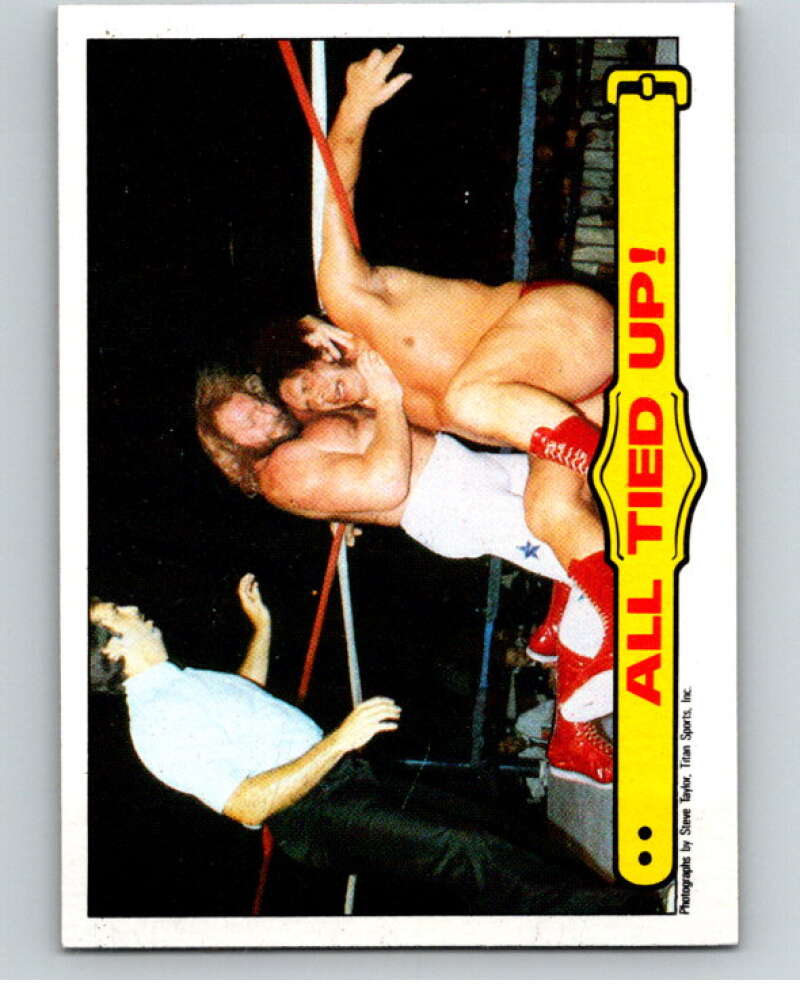 1985 Topps WWF #27 All Tied Up!   V65665 Image 1