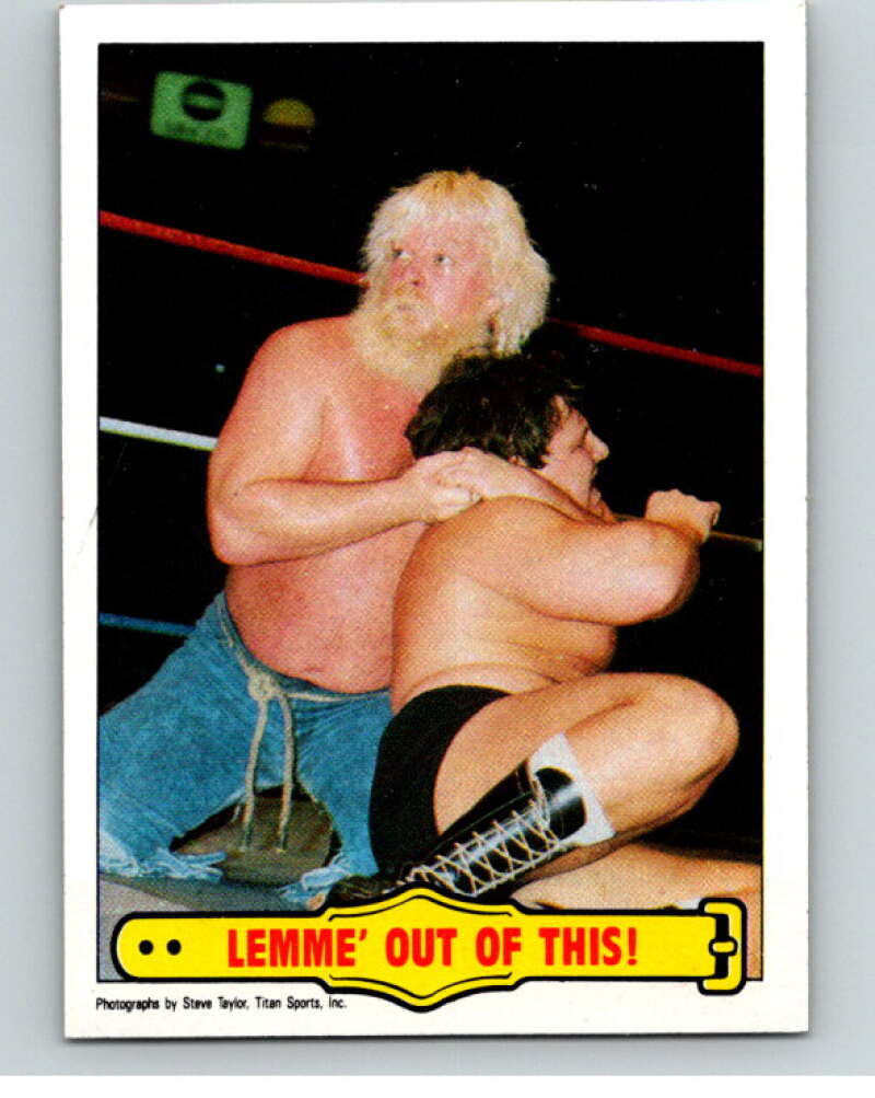 1985 Topps WWF #35 Lemme' Out Of This!   V65666 Image 1