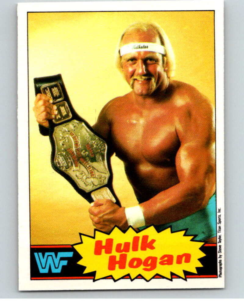 1985 O-Pee-Chee WWF #1 Hulk Hogan Rookie RC  V65675 Image 1