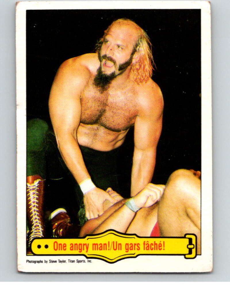 1985 O-Pee-Chee WWF #38 One Angry Man!   V65739 Image 1