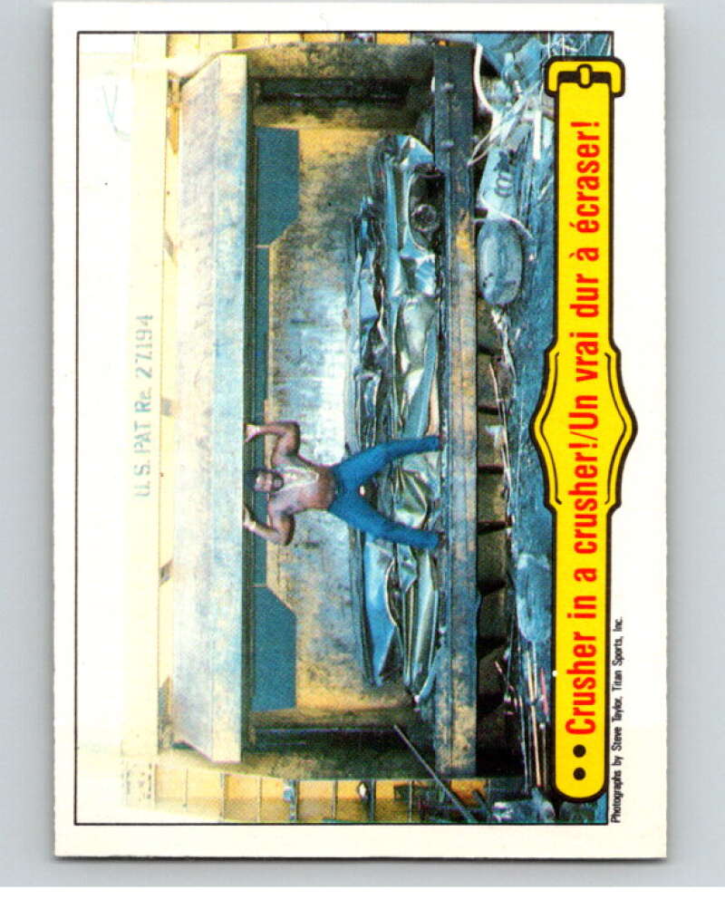 1985 O-Pee-Chee WWF #54 Crusher In A Crusher!   V65757 Image 1