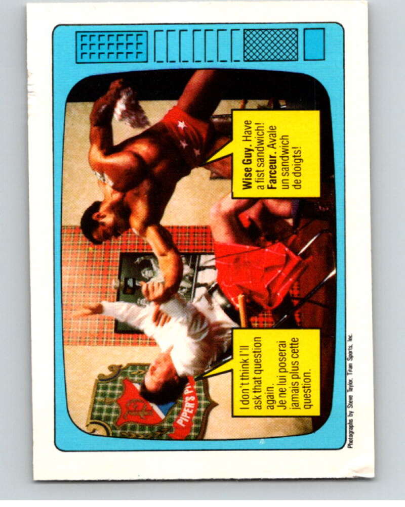 1985 O-Pee-Chee WWF #59 Rowdy Roddy Piper   V65759 Image 1