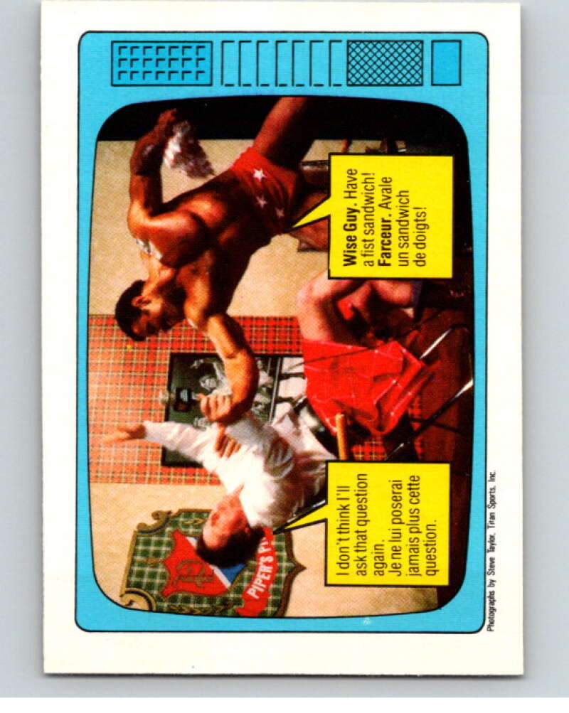 1985 O-Pee-Chee WWF #59 Rowdy Roddy Piper   V65760 Image 1