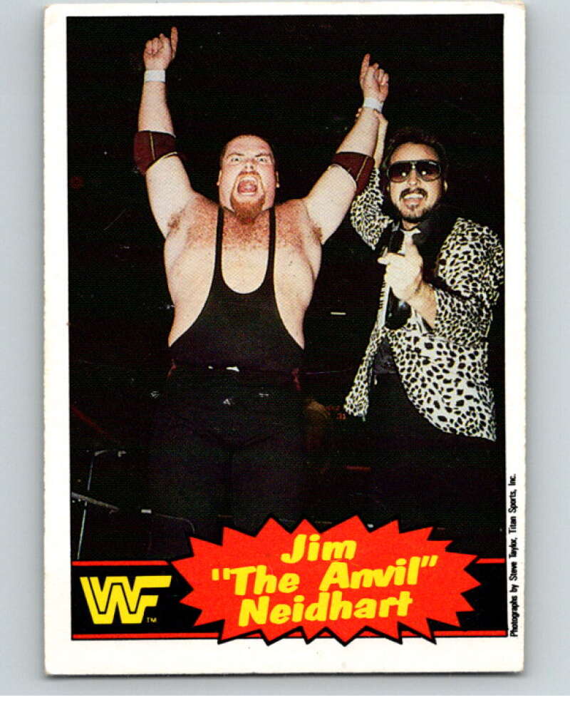 1985 O-Pee-Chee WWF Series 2 #4 Jim The Anvil Neidhart   V65792 Image 1