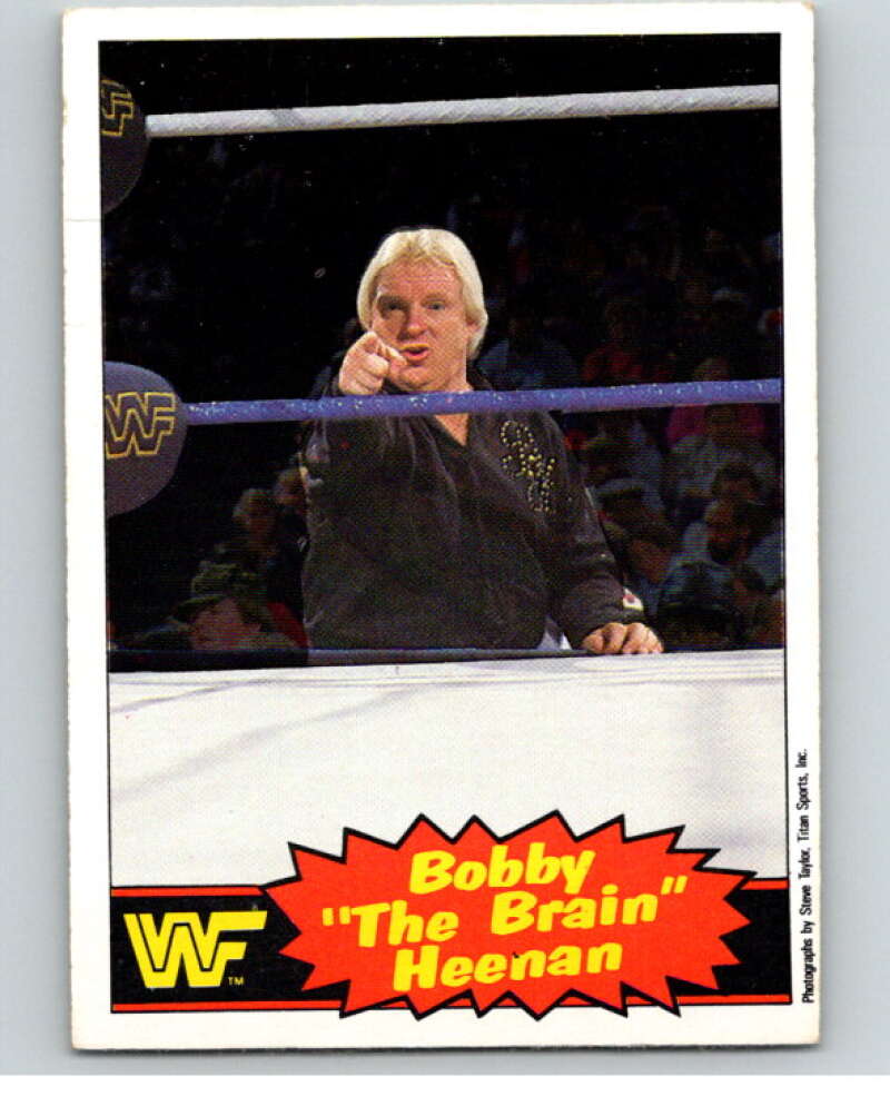 1985 O-Pee-Chee WWF Series 2 #8 Bobby The Brain Heenan   V65803 Image 1