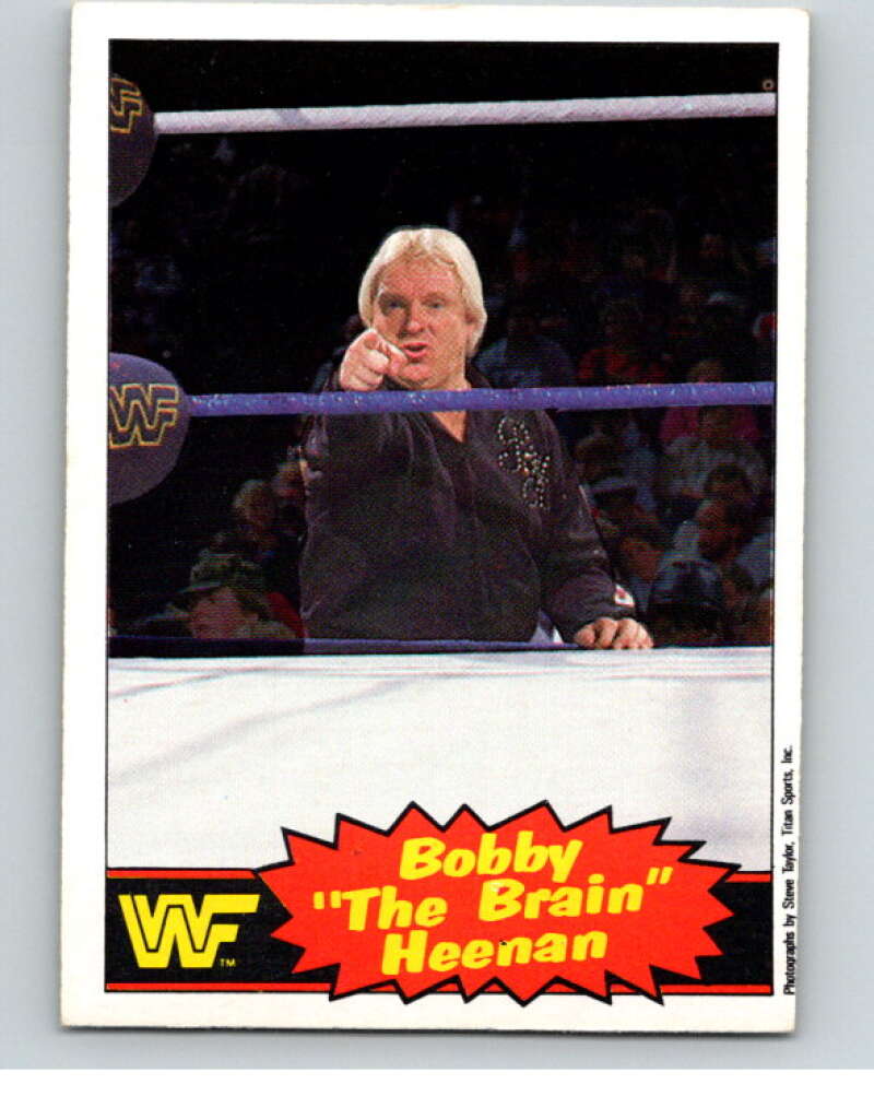 1985 O-Pee-Chee WWF Series 2 #8 Bobby The Brain Heenan   V65804 Image 1