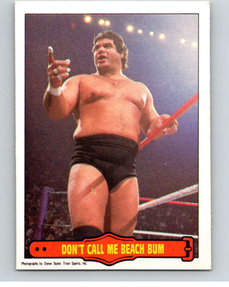 1985 O-Pee-Chee WWF Series 2 #17 Don't Call Me Beach Bum   V65824 Image 1