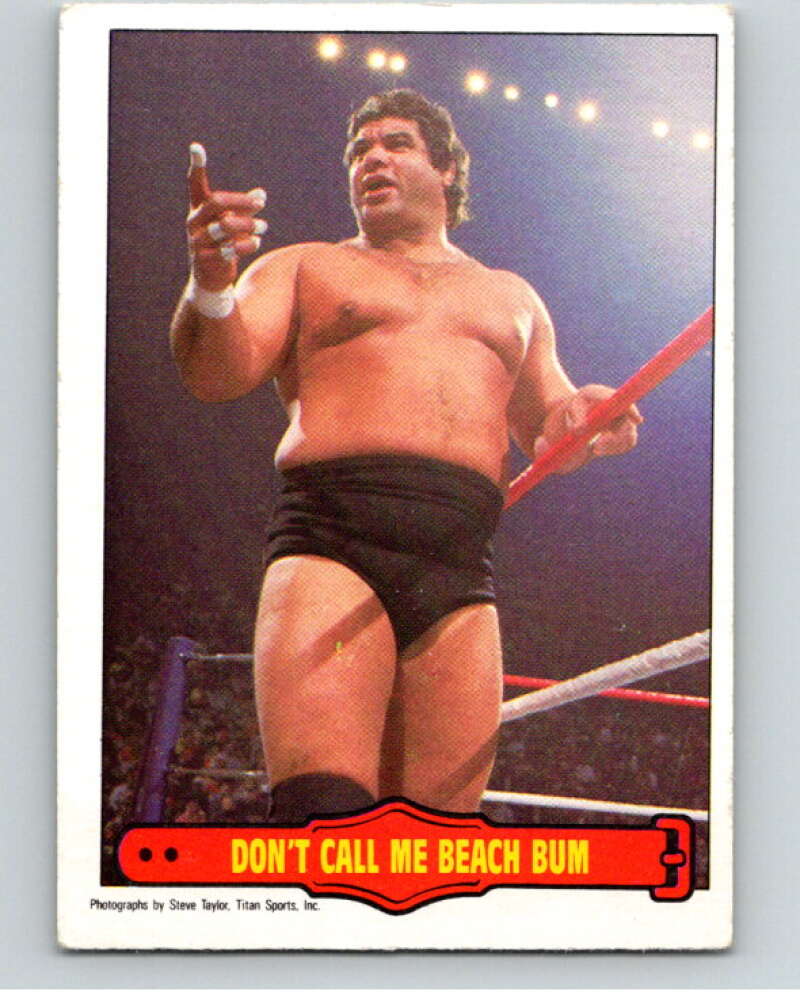 1985 O-Pee-Chee WWF Series 2 #17 Don't Call Me Beach Bum   V65825 Image 1