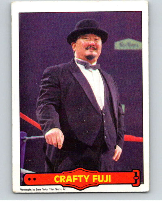 1985 O-Pee-Chee WWF Series 2 #31 Crafty Fuji   V65872 Image 1