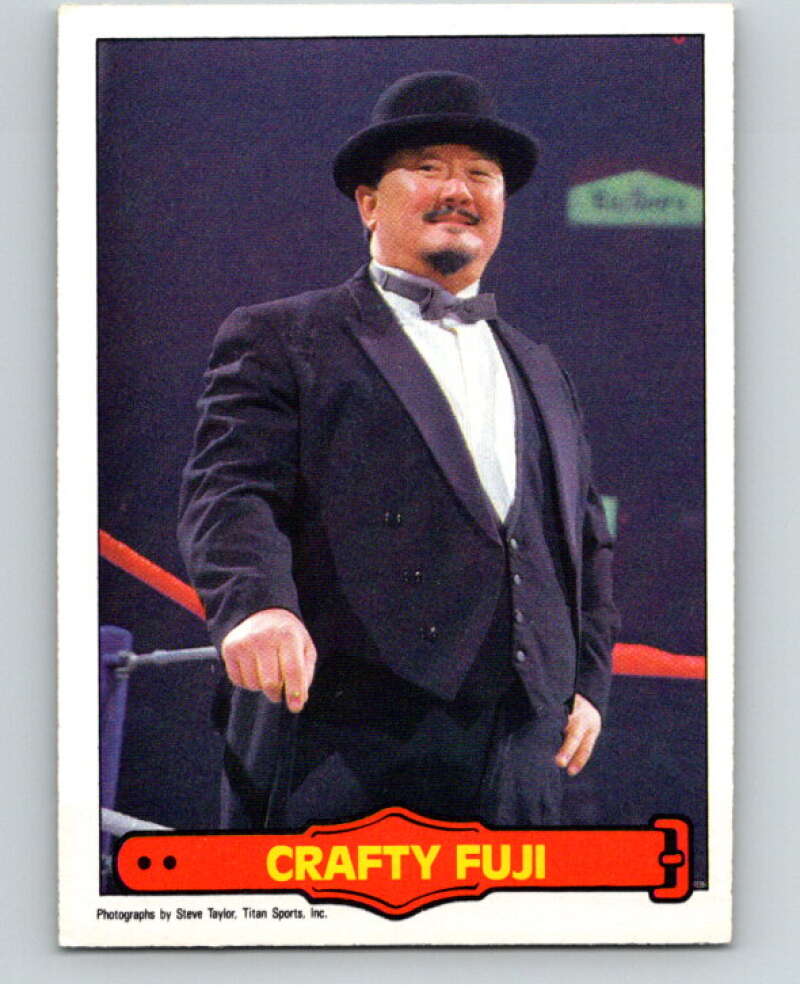 1985 O-Pee-Chee WWF Series 2 #31 Crafty Fuji   V65873 Image 1