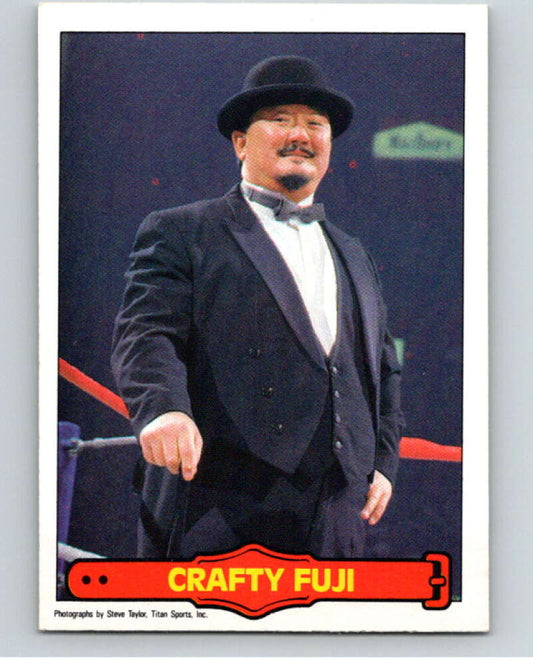 1985 O-Pee-Chee WWF Series 2 #31 Crafty Fuji   V65874 Image 1