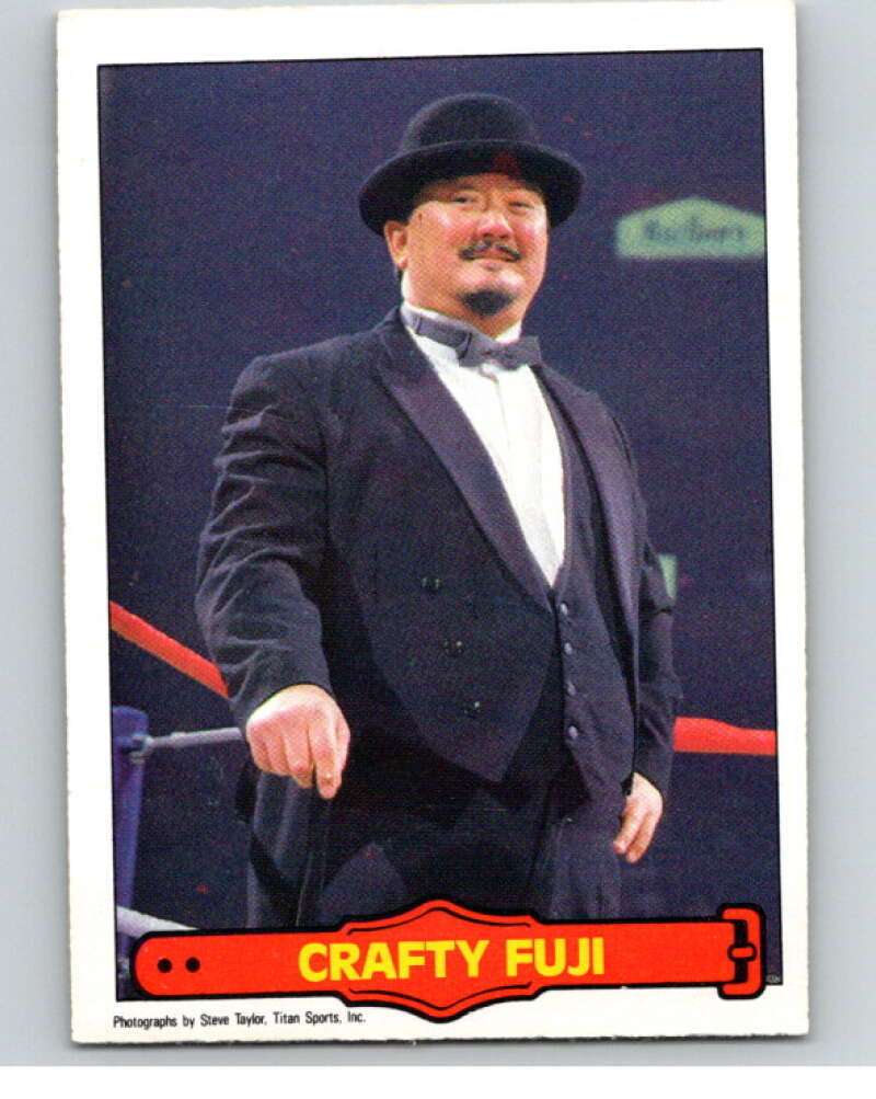 1985 O-Pee-Chee WWF Series 2 #31 Crafty Fuji   V65875 Image 1