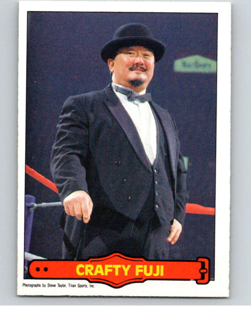 1985 O-Pee-Chee WWF Series 2 #31 Crafty Fuji   V65876 Image 1