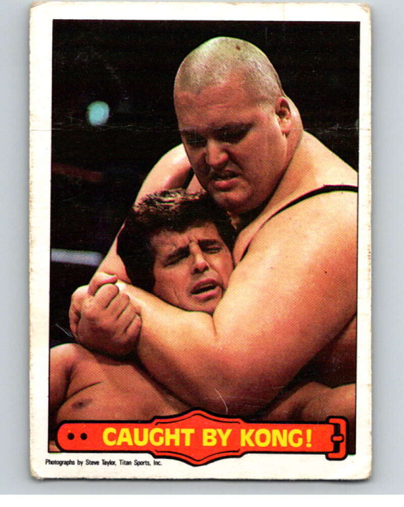 1985 O-Pee-Chee WWF Series 2 #50 Caught By Kong!   V65937 Image 1