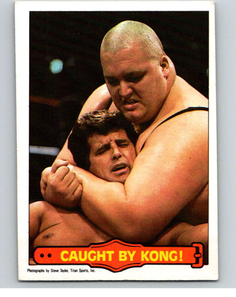 1985 O-Pee-Chee WWF Series 2 #50 Caught By Kong!   V65941 Image 1