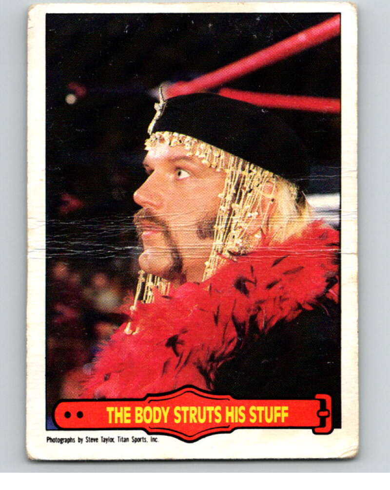 1985 O-Pee-Chee WWF Series 2 #70 The Body Struts His Stuff   V66000 Image 1