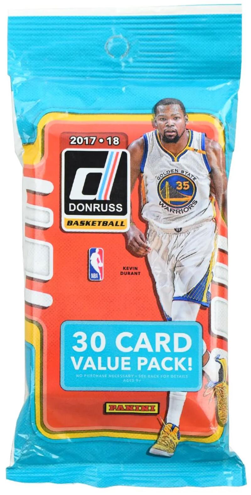 2017-18 Panini Donruss Jumbo Fat Basketball Trading Card Pack  Image 1
