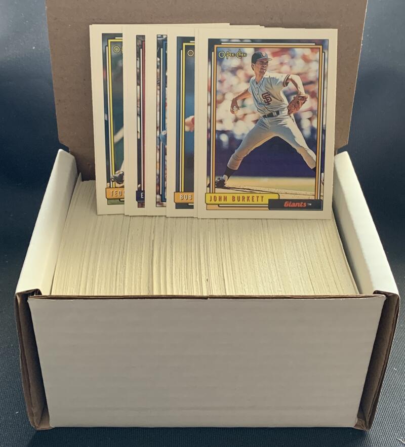 1992 O-Pee-Chee Baseball Trading Cards - Box Over 325 cards! - Lot #2 Image 1