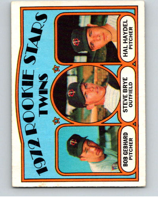 1972 O-Pee-Chee Baseball #28 Gebhard/ Brye/Haydel Rookies  RC Rookie  V66073 Image 1