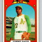 1972 O-Pee-Chee Baseball #41 Tommy Davis  Oakland Athletics  V66085 Image 1