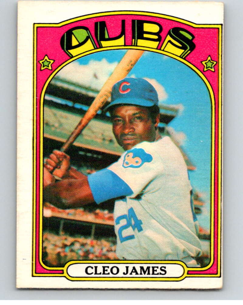 1972 O-Pee-Chee Baseball #117 Cleo James  Chicago Cubs  V66181 Image 1