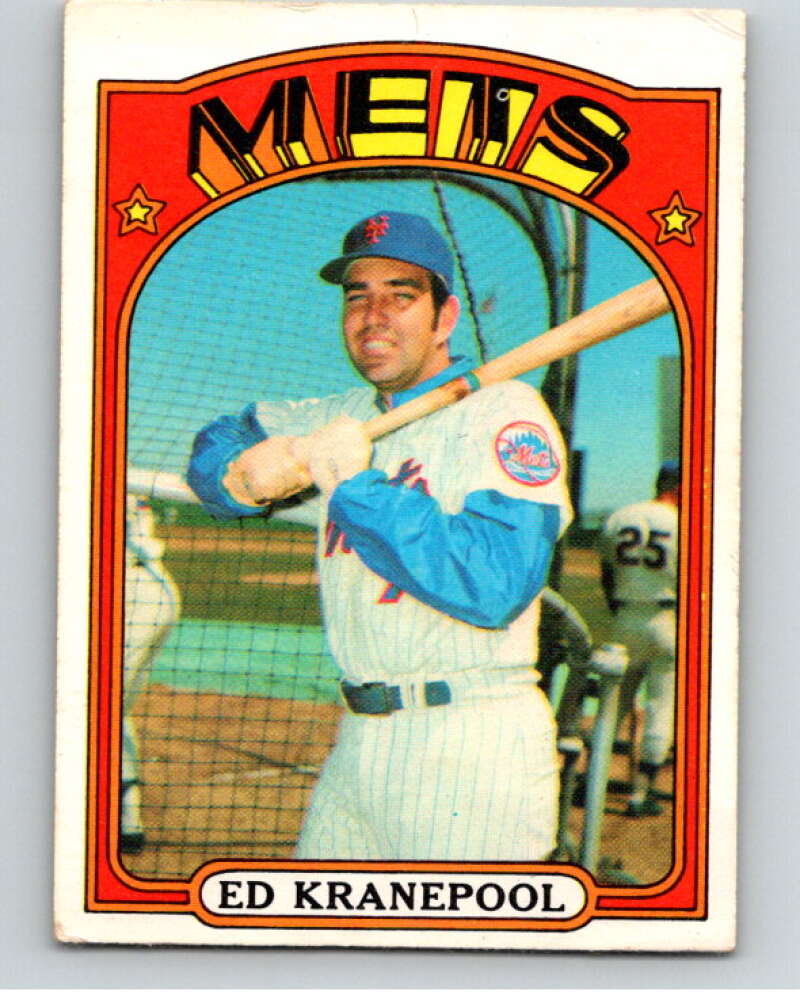 1972 O-Pee-Chee Baseball #181 Ed Kranepool  New York Mets  V66262 Image 1