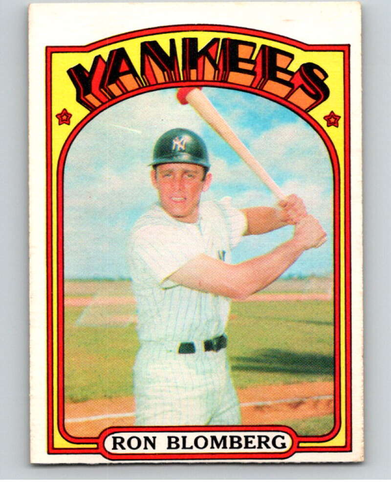 1972 O-Pee-Chee Baseball #203 Ron Blomberg  New York Yankees  V66290 Image 1