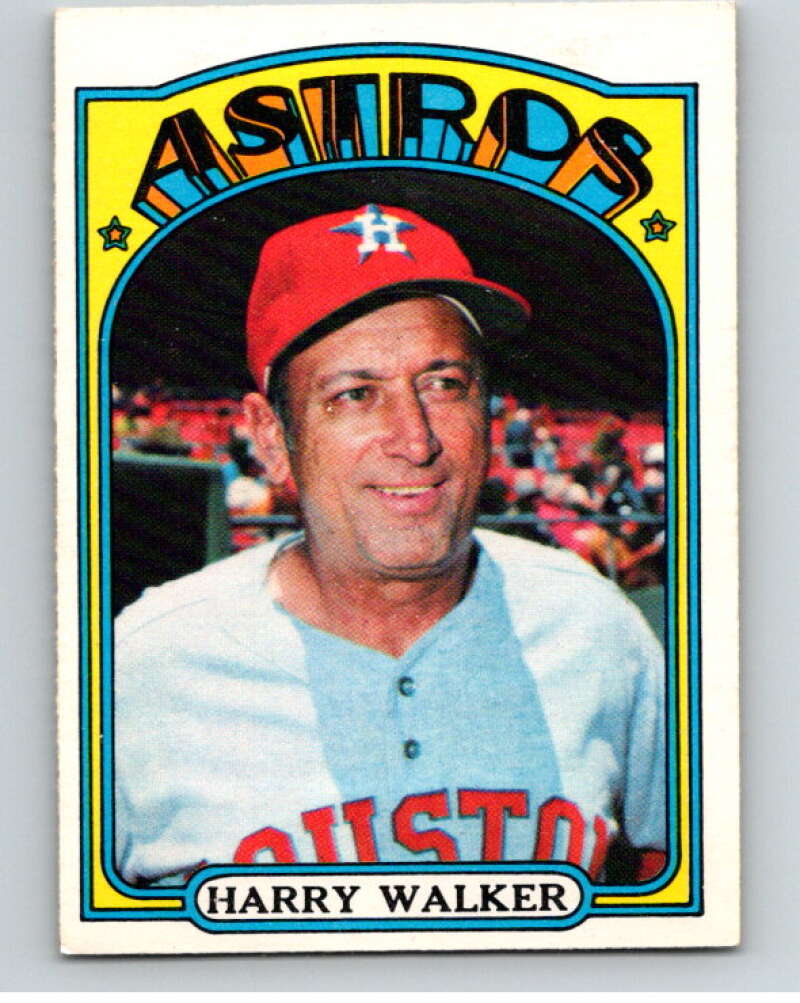 1972 O-Pee-Chee Baseball #249 Harry Walker MG  Houston Astros  V66355 Image 1