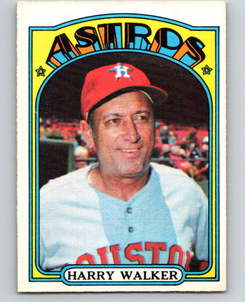 1972 O-Pee-Chee Baseball #249 Harry Walker MG  Houston Astros  V66356 Image 1