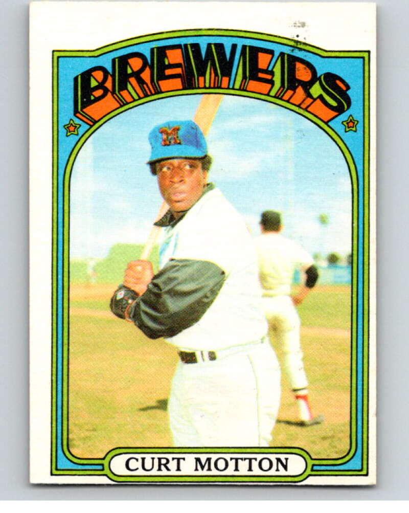 1972 O-Pee-Chee Baseball #393 Curt Motton  Milwaukee Brewers  V66387 Image 1