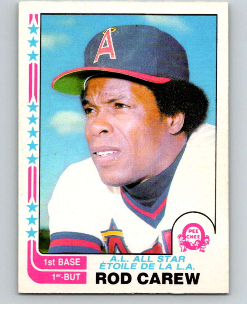 1982 O-Pee-Chee Baseball #36 Rod Carew AS  California Angels  V66397 Image 1