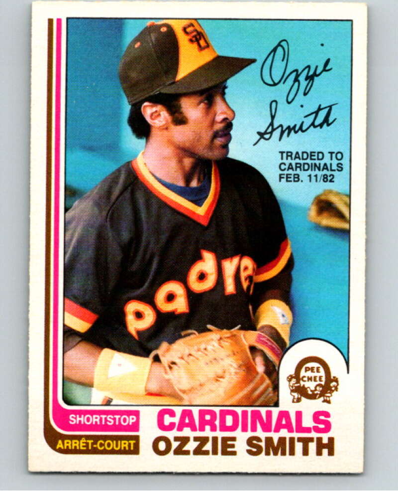 1982 O-Pee-Chee Baseball #95 Ozzie Smith   V66401 Image 1