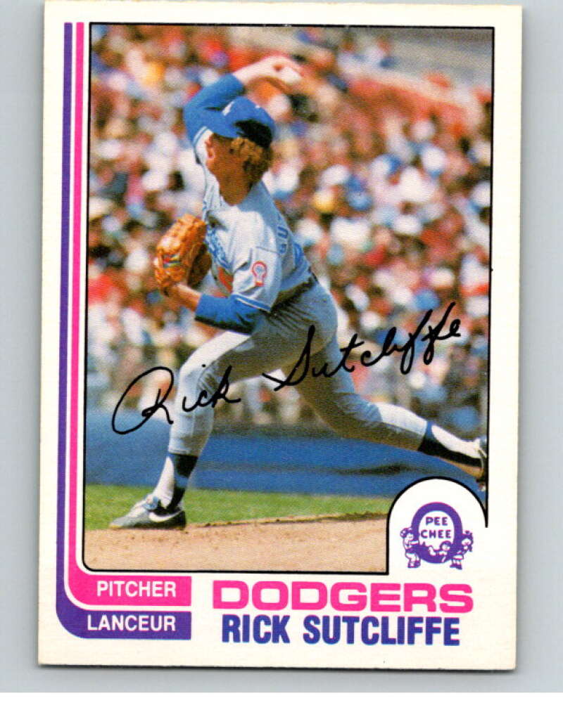 1982 O-Pee-Chee Baseball #141 Rick Sutcliffe  Los Angeles Dodgers  V66405 Image 1