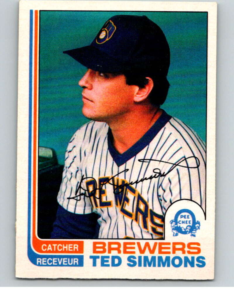 1982 O-Pee-Chee Baseball #150 Ted Simmons  Milwaukee Brewers  V66406 Image 1