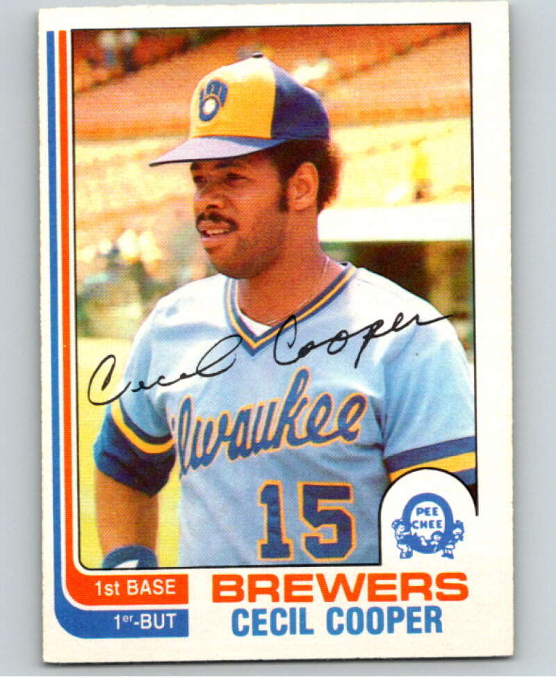 1982 O-Pee-Chee Baseball #167 Cecil Cooper  Milwaukee Brewers  V66409 Image 1