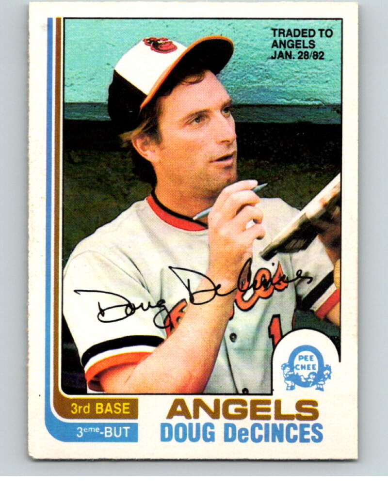 1982 O-Pee-Chee Baseball #174 Doug DeCinces   V66410 Image 1
