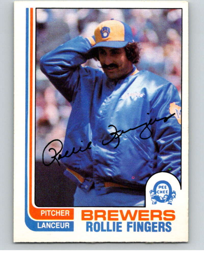 1982 O-Pee-Chee Baseball #176 Rollie Fingers  Milwaukee Brewers  V66411 Image 1