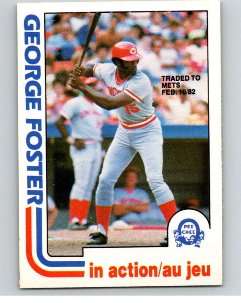 1982 O-Pee-Chee Baseball #177 George Foster IA   V66412 Image 1