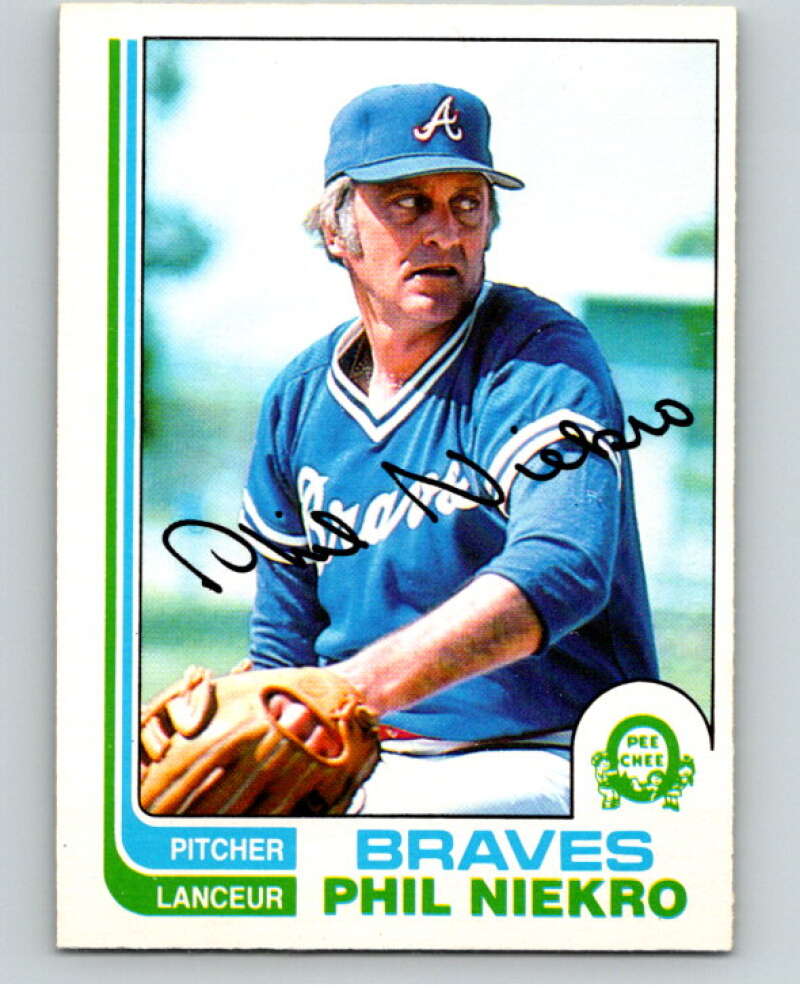 1982 O-Pee-Chee Baseball #185 Phil Niekro  Atlanta Braves  V66413 Image 1