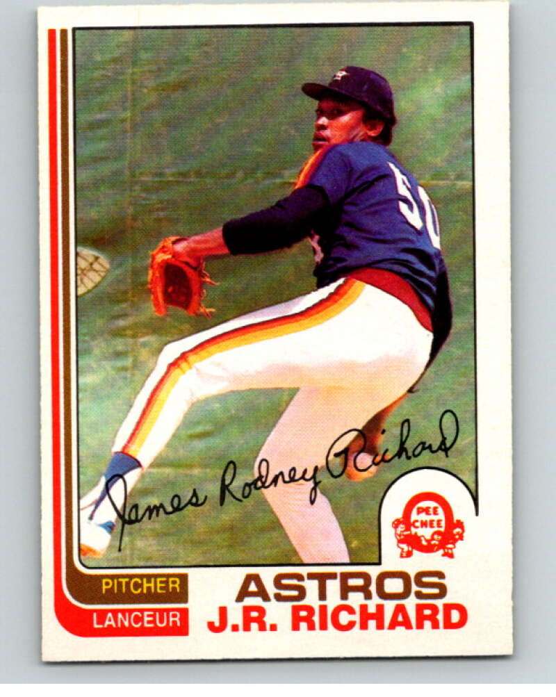 1982 O-Pee-Chee Baseball #190 J.R. Richard  Houston Astros  V66415 Image 1